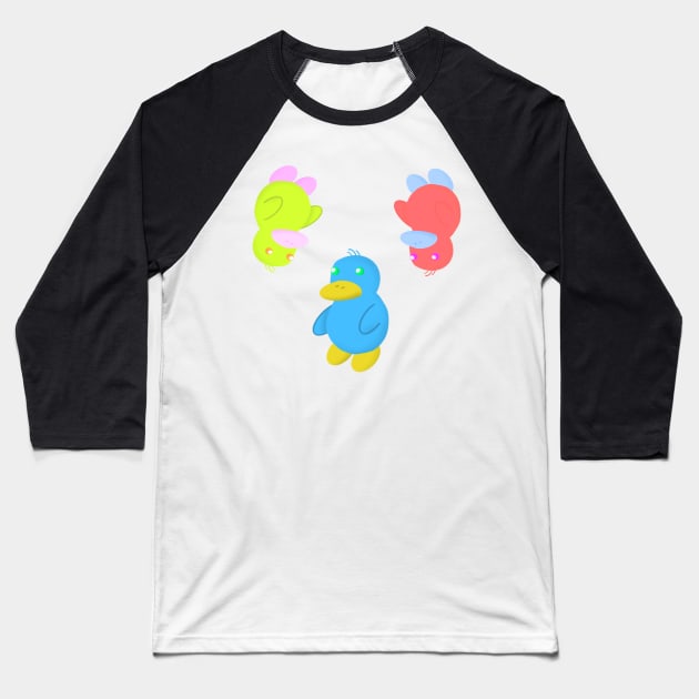 Spring ducks Baseball T-Shirt by EduardoRamon